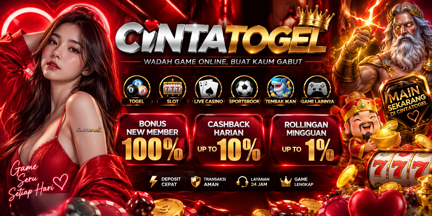 CINTATOGEL: Aplikasi Game Online Dengan Berbagai Pilihan Menarik